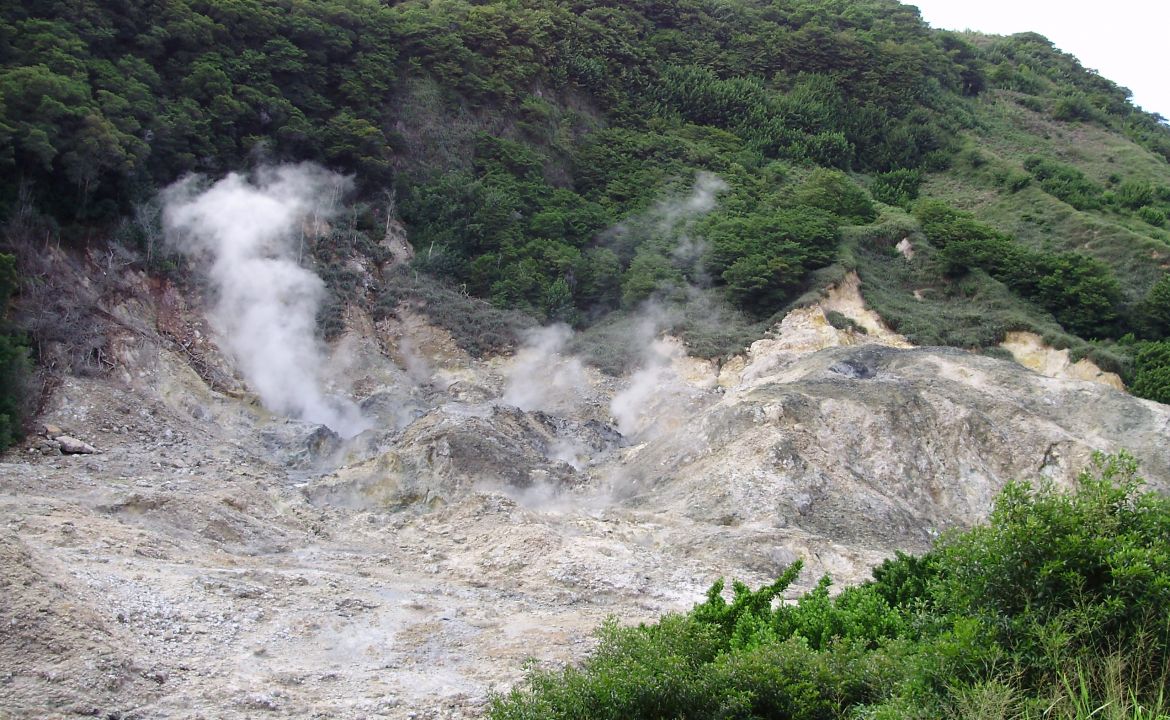 La soufrière de Sainte Lucie La soufrière de Sainte Lucie