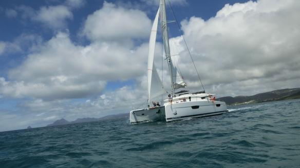 The Saona 47 at navigation The Saona 47 at navigation