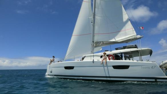 The Saona 47 under sail The Saona 47 under sail