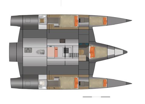 NEEL 47 - 4-cabin version